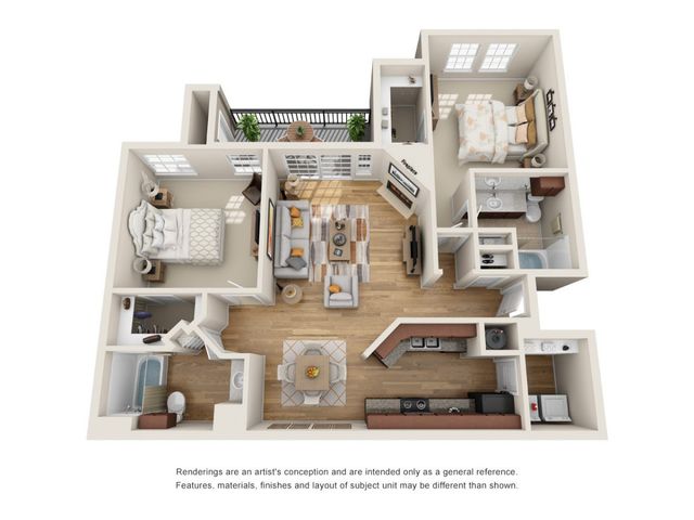 2EXR Floor Plan