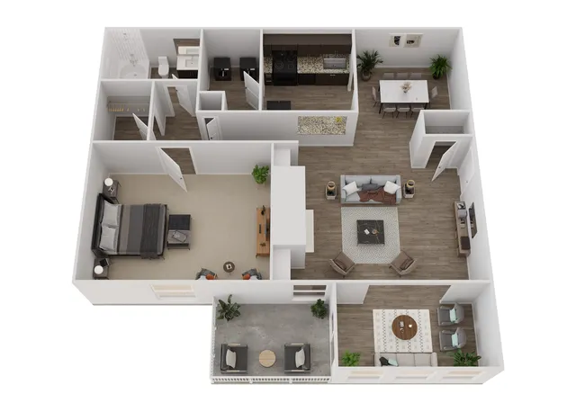 1A 3D Floor Plan