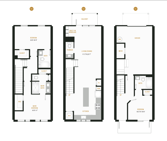 Town Home A Floor Plan Image