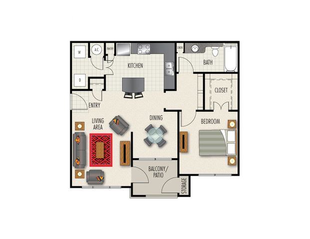 A3B Floor Plan Image