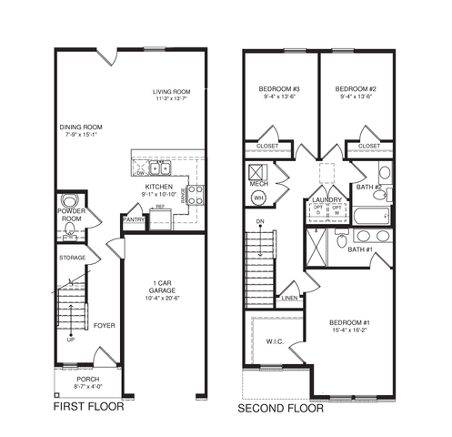 Townhome Floorplan