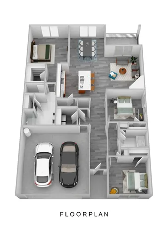 Three Bed,  Two Bath
