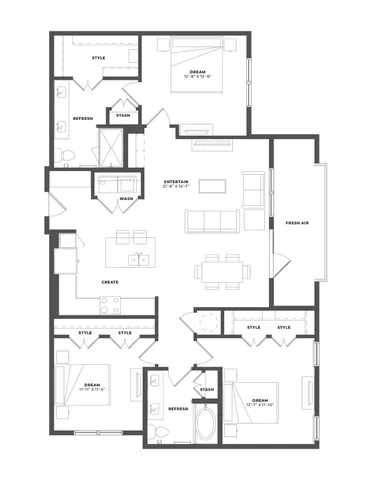 C1 Floor plan