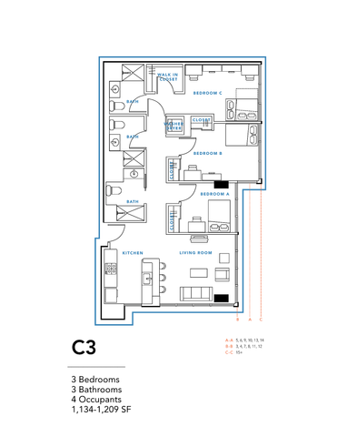 C3 Floorplan