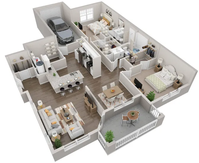 Lullwater at Jennings Mill B3 floor plan image - Athens, GA