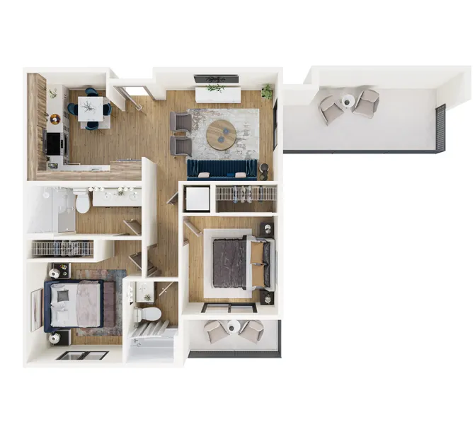 Floor-plan diagram at ASA Midtown.