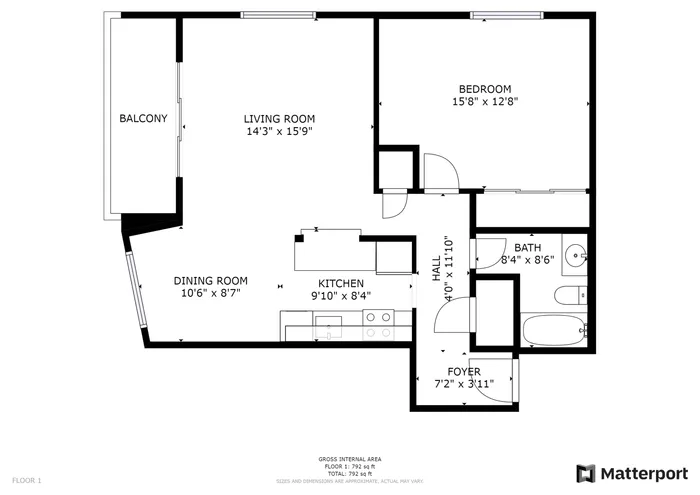 One Bedroom W/ Balcony