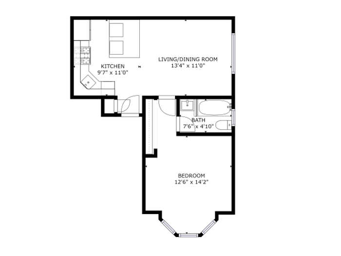 One Bedroom Apartment