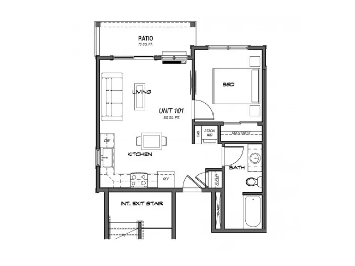 1 Bedroom Building 1