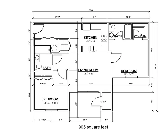 2 bedroom