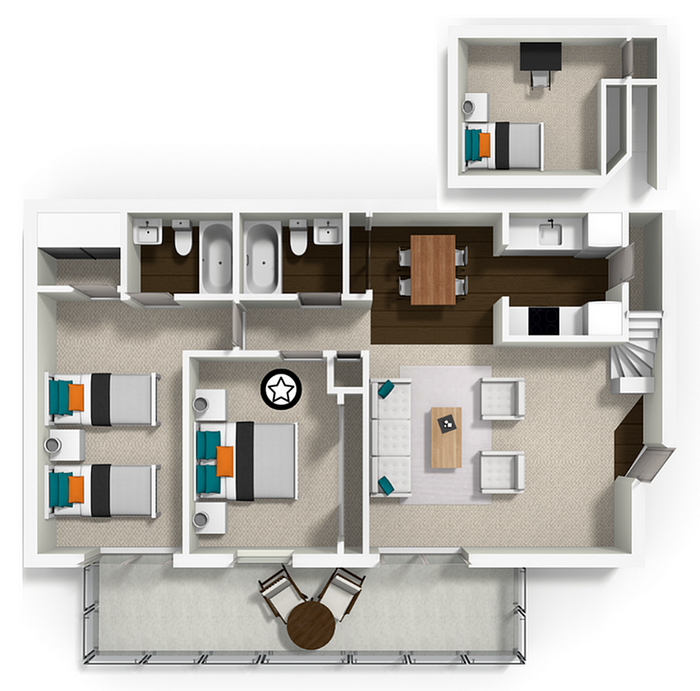 Standard ILP Floorplan (2X2LOFT)