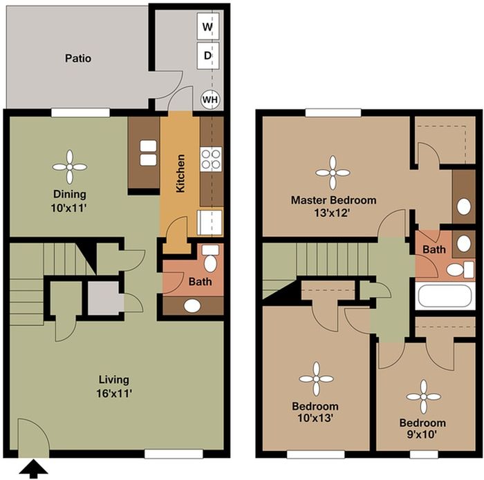 3 bed