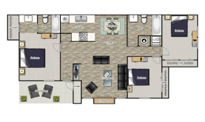 3 bedroom