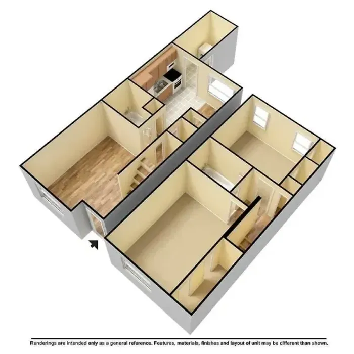 2 bed