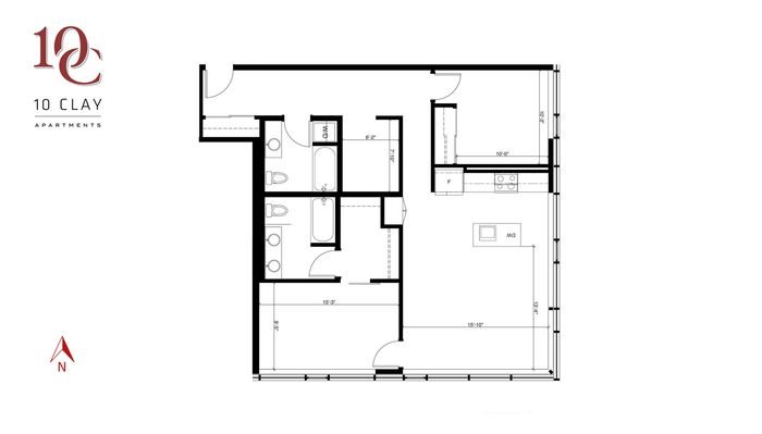 2 Bed 2 Bath + Den
