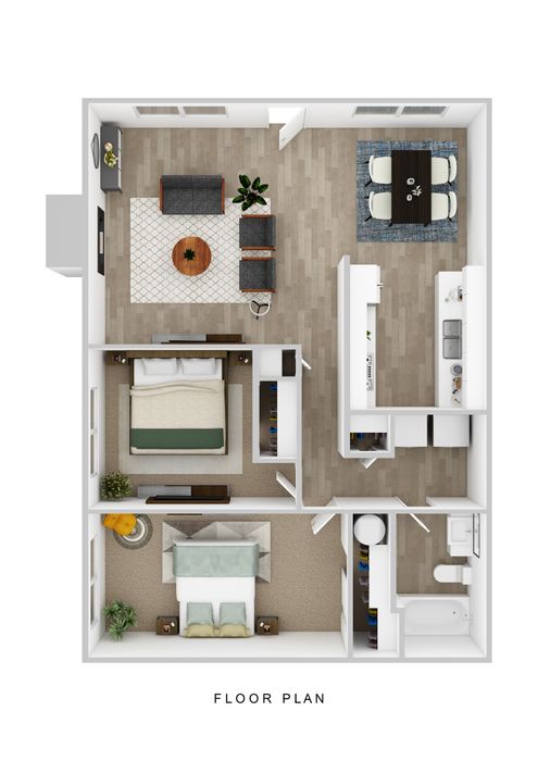 2 Bedroom Floorplan