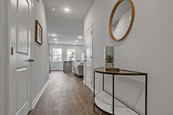 Furnished Entryway with side table
