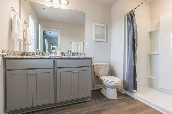 furnished bathroom