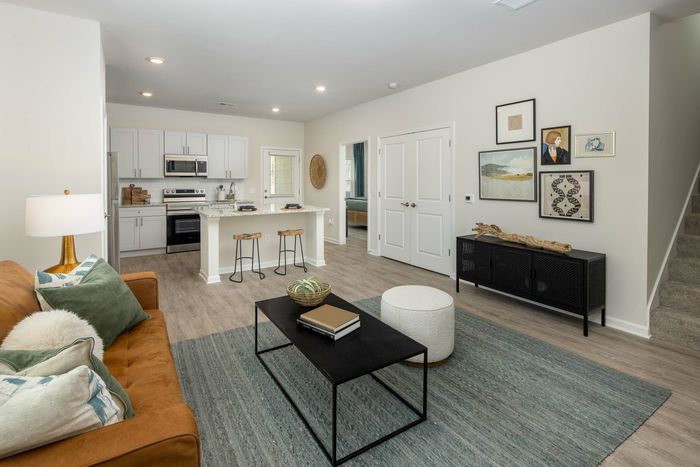 living room and kitchen