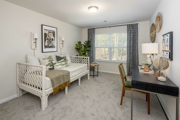 guest bedroom office area