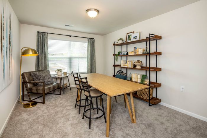 furnished office space and study in single-family home