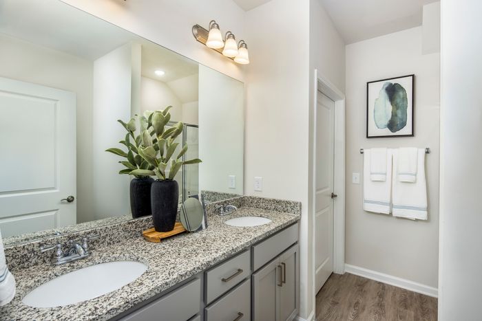 furnished bathroom in single-family home