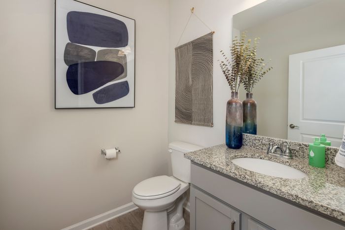 furnished bathroom in single-family home