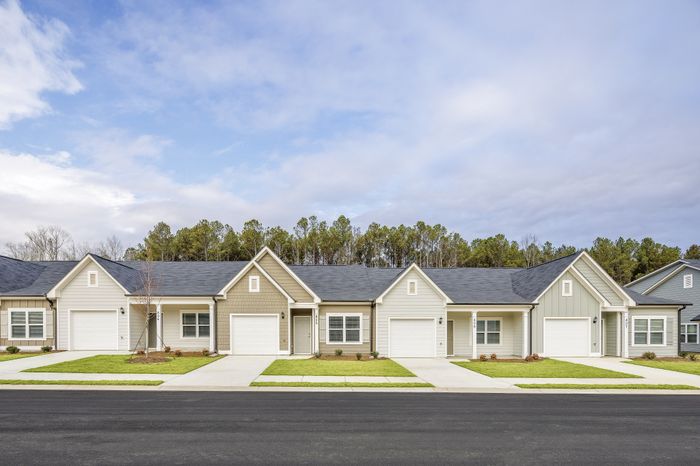 Cottage-style homes with landscaped yards in Cartersville, Georgia