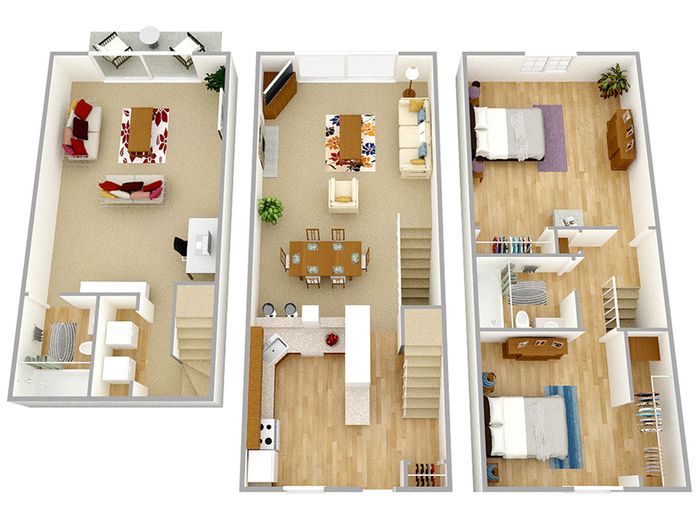 2 BR Townhome