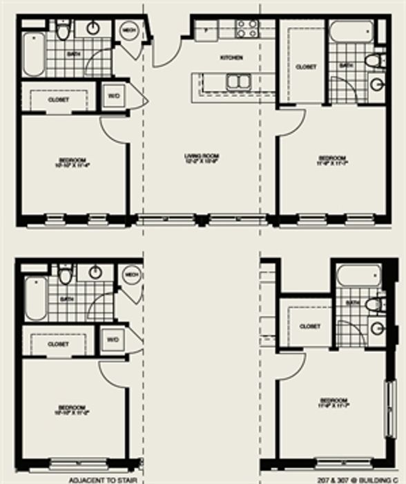 Colony Village B1 Floor Plan