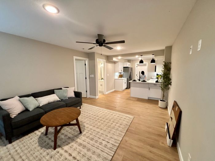 Open Concept Layout Living Room/Kitchen