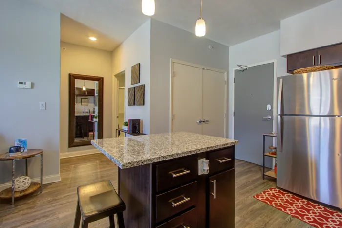 345 Flats Apartment Kitchen and Hallway