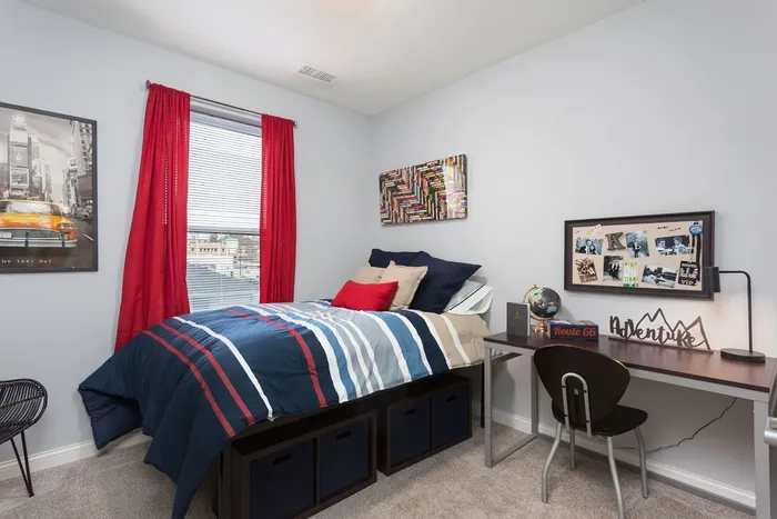 345 Flats apartment bedroom