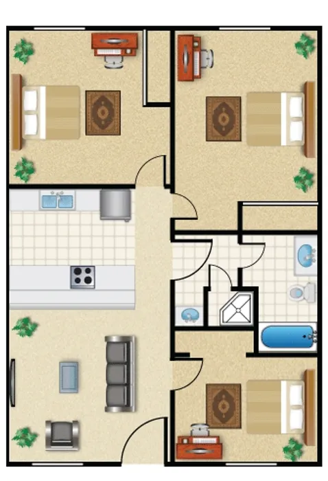 3x1.5 middle unit