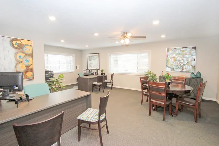 Inviting office space and ample natural light.