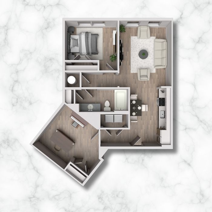 1E - 879 sqft