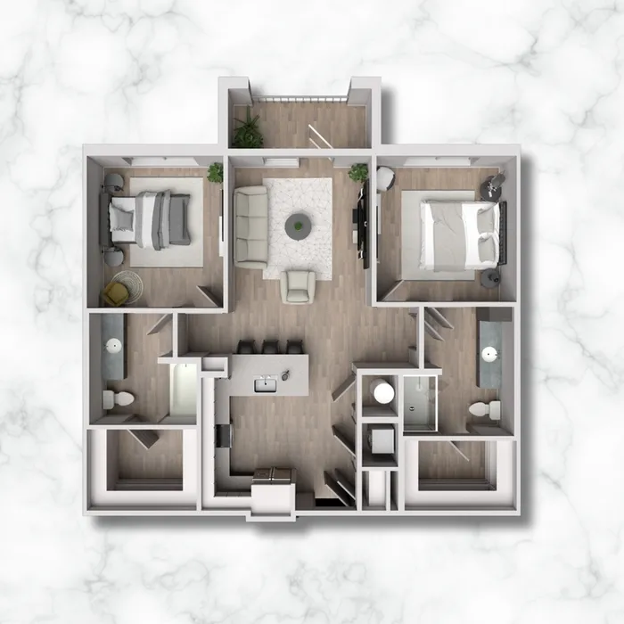 2A - 1082 sqft