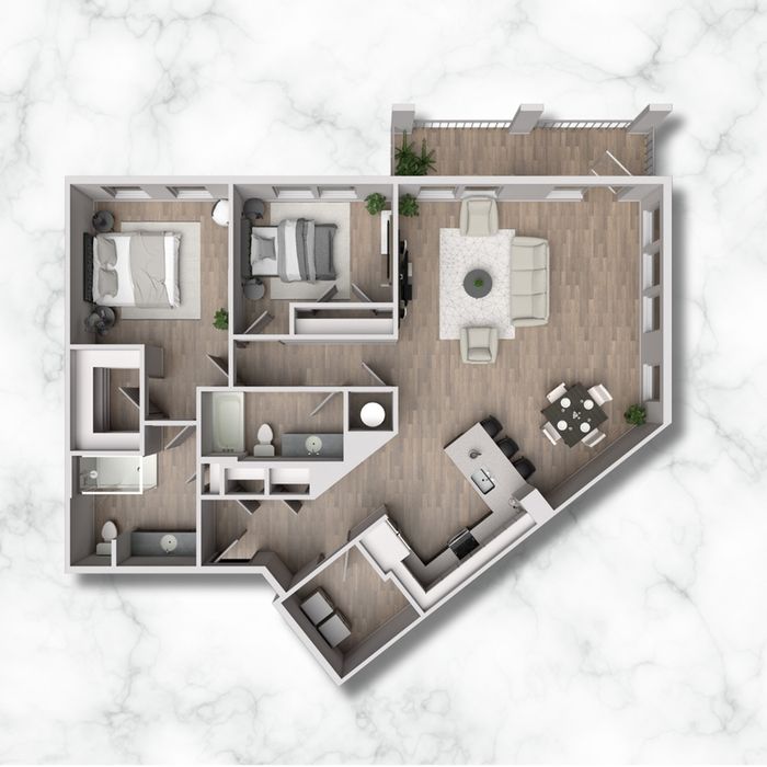 2CX - 1373 sqft
