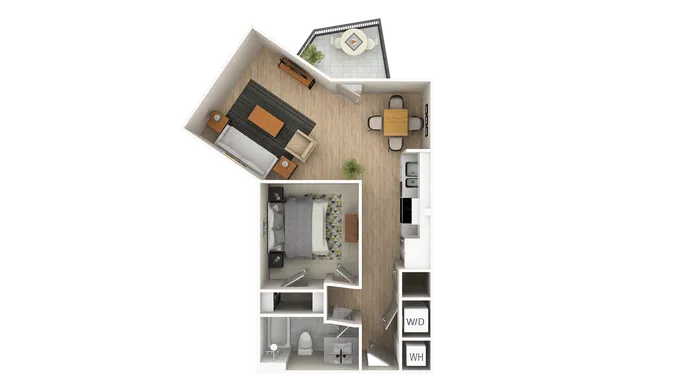 1A - 674 sqft