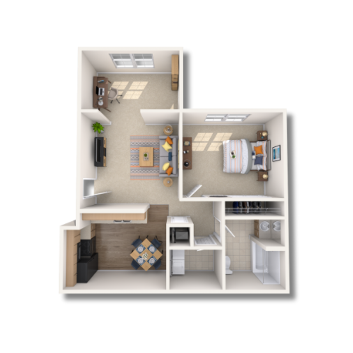 1BX - 771 SQ.FT