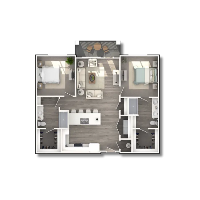 2D - 1,156 SQ.FT
