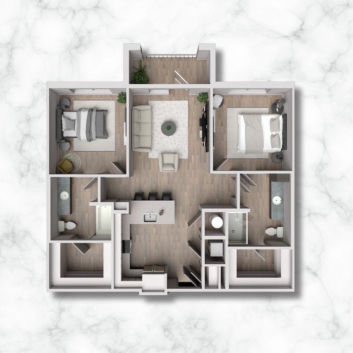 2A-HC - 1,082 SQ.FT