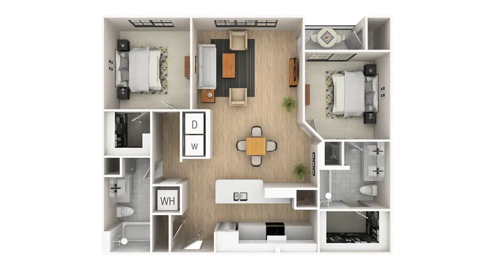 2CX - 1056 sqft