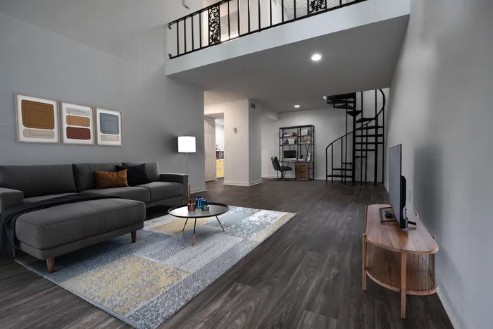 Living Room with Loft