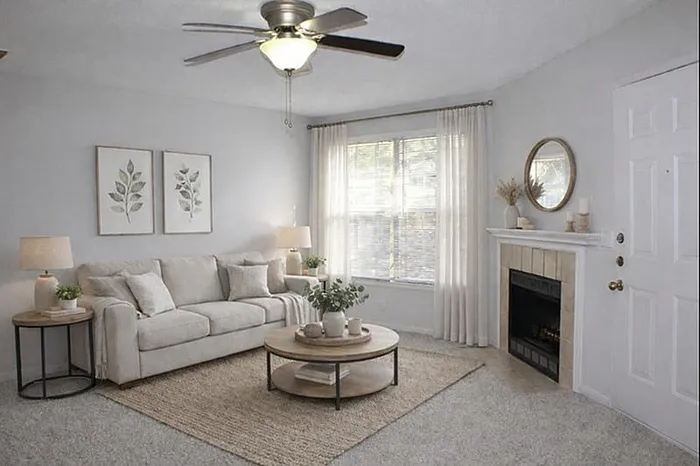 Living Room with Fireplace