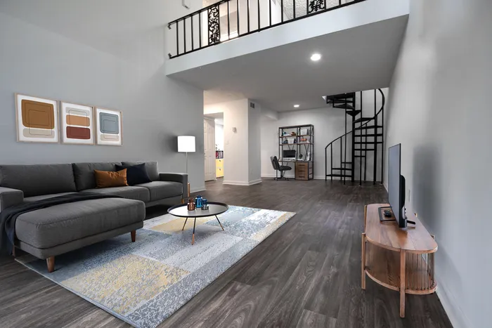 Living Room with Loft
