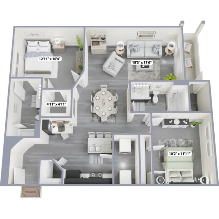 Two Bedroom Corner