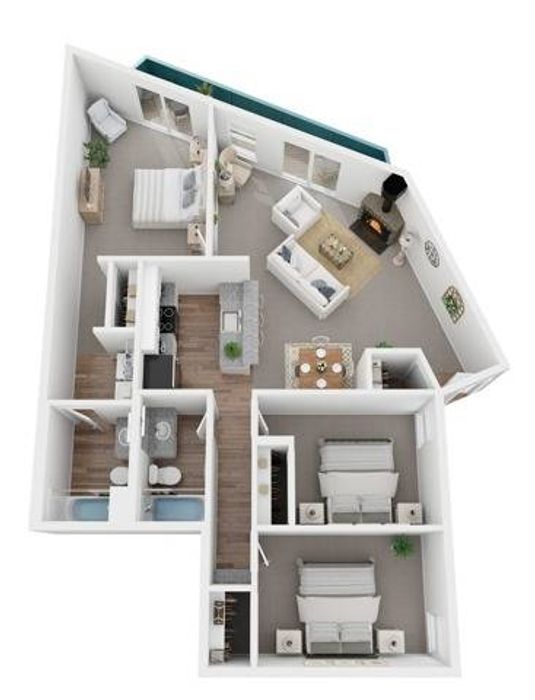 Three Bedroom Floorplan