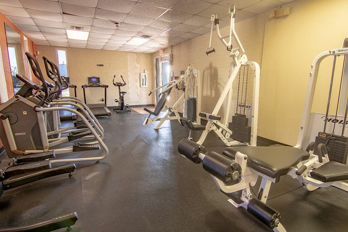 Inviting fitness center with modern cardio and strength training equipment, perfect for an energetic and healthy lifestyle.