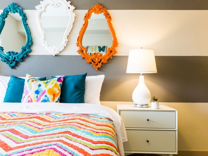 Modern Apartment Bedrooms At iLuminate Apartments In Phoenix, AZ